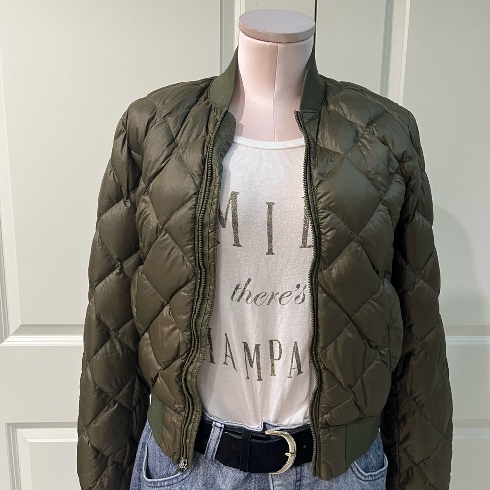 TNA Olive Puffer Jacket - Picture 2 of 5